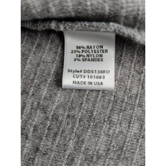 FORE The Elizabeth Chronicles O-Ring Cutout Bodycon Ribbed Dress Gray Medium NWT - Picture 11 of 12